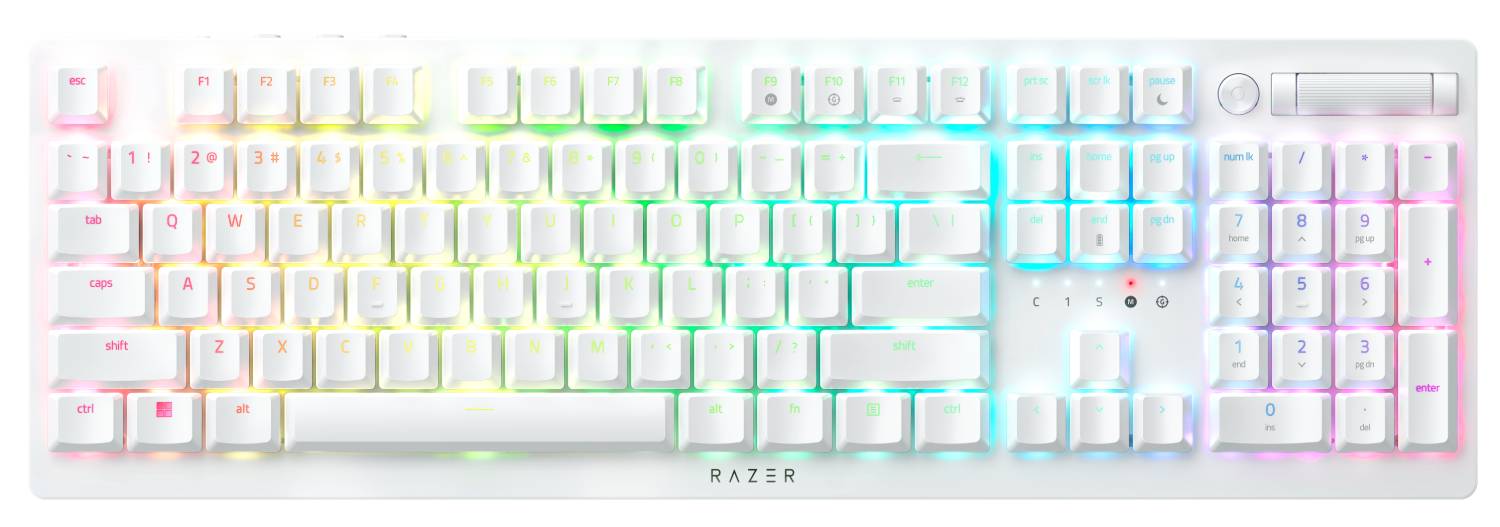 Клавиатура беспроводная игровая Razer DeathStalker V2 Pro Purple Switch White (RZ03-04363500-R3M1) - Фото 1