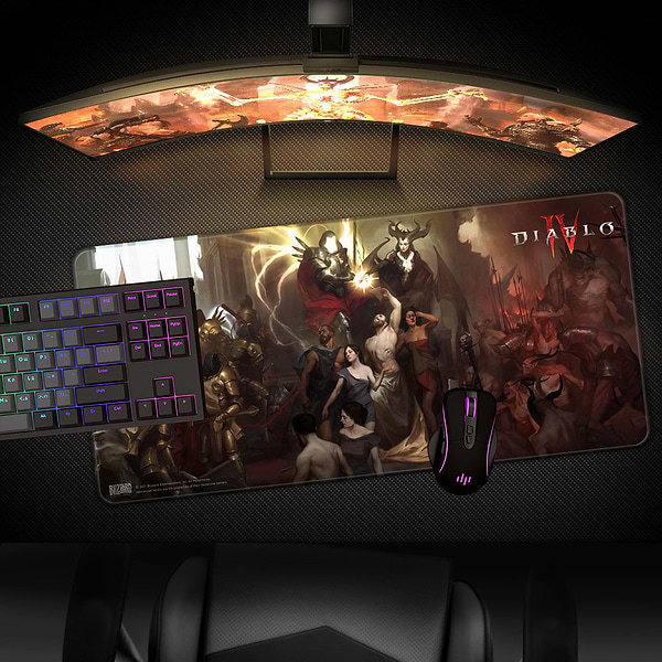 Фото - Коврик для мыши игровой Diablo IV Inarius and Lilith (FBLMPD4INALIL21XL)