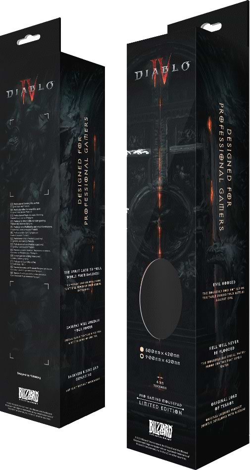 Фото - Коврик для мыши игровой Diablo IV Inarius and Lilith (FBLMPD4INALIL21XL)