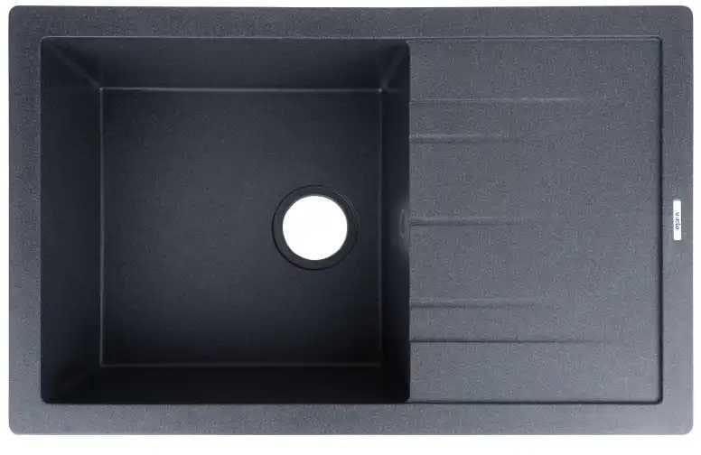 Мойка кухонная Ventolux DIAMANTE (BLACK MATT QUARTZ) 765x485x200