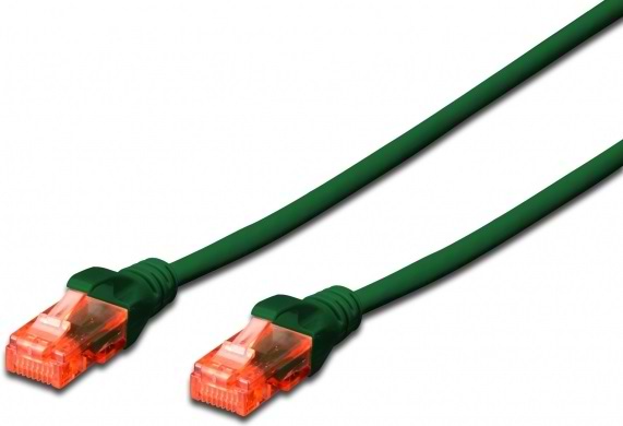 Кабель патч-корд Digitus CAT 6 UTP 0.25 м Green (DK-1617-0025/G)