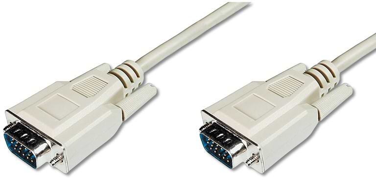 Кабель Digitus VGA 1.8 м White (AK-310100-018-E)
