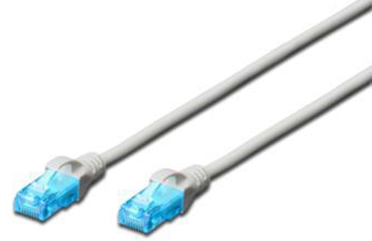 Кабель патч-корд Digitus CAT 5e UTP 10m Gray (DK-1511-100)