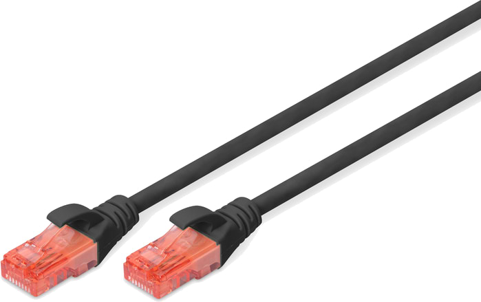 Кабель патч-корд Digitus CAT 6 UTP 1 м AWG 26/7 Cu LSZH Black (DK-1617-010/BL)