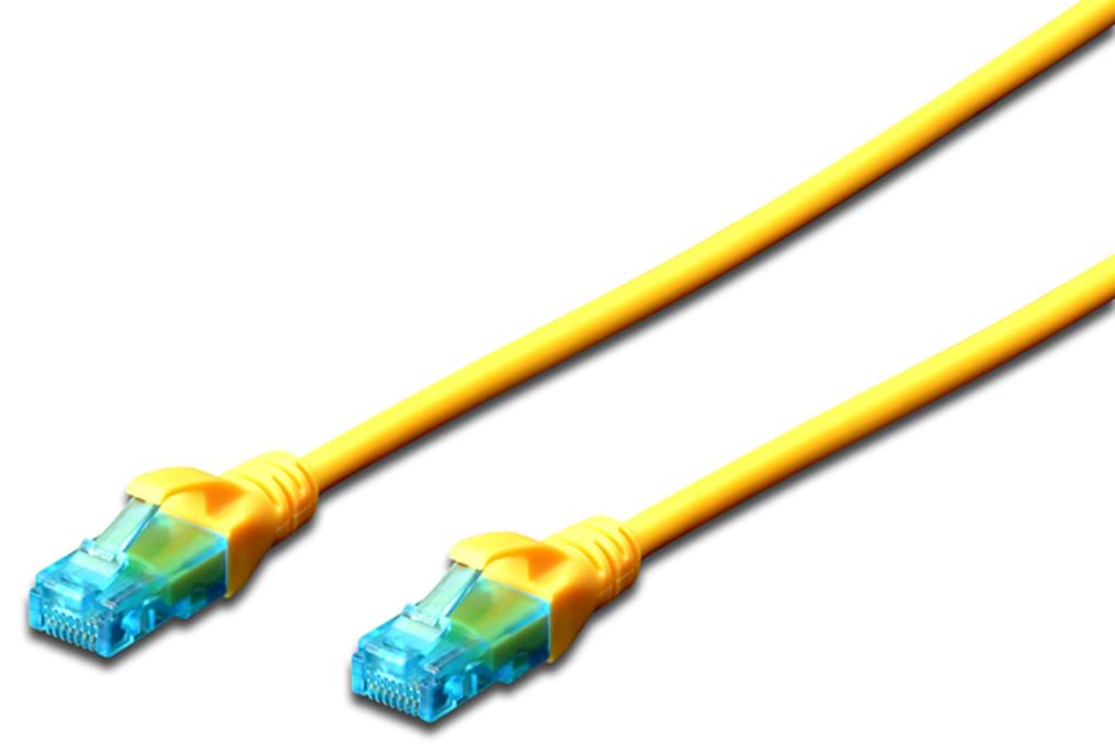 Кабель патч-корд Digitus CCA CAT 5e UTP 0.5m (DK-1512-005/Y) Yellow