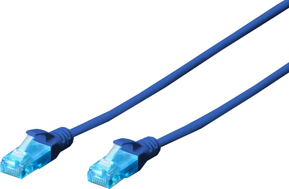 Кабель патч-корд Digitus CCA CAT 5e UTP 1m (DK-1512-010/B) Blue