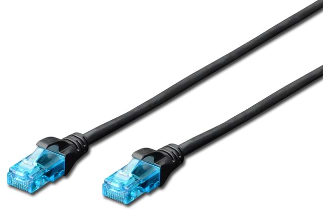 Кабель патч-корд Digitus CCA CAT 5e UTP 5m (DK-1512-050/BL) Black - Фото 1