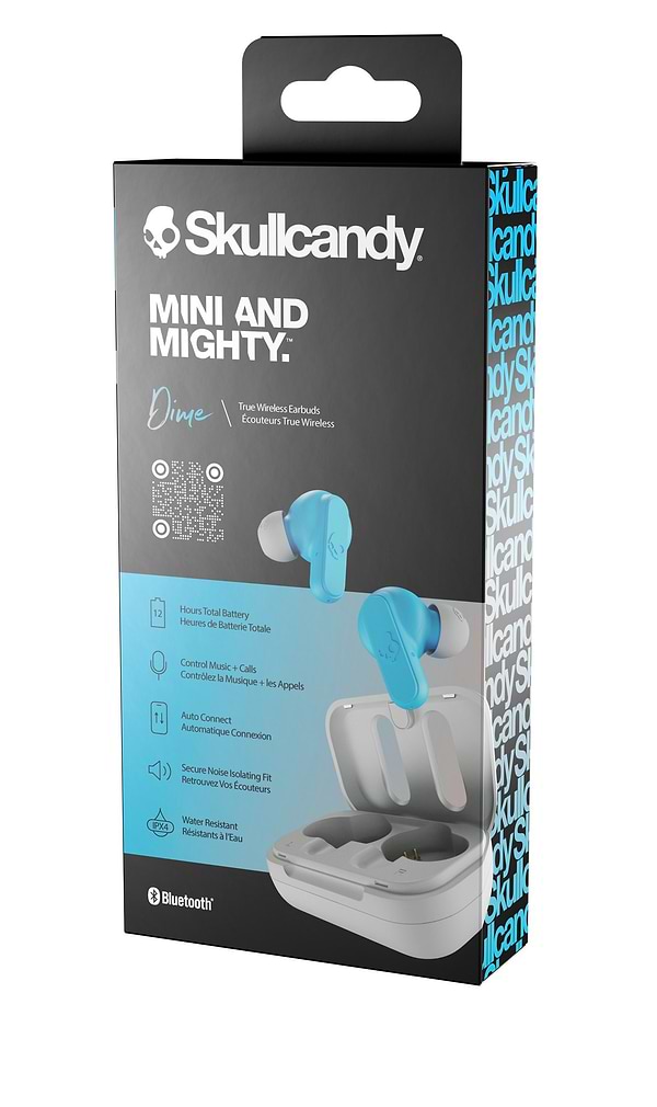 Фото - Наушники вкладыши беспроводные TWS Skullcandy DIME Light Grey/Blue (S2DMW-P751)