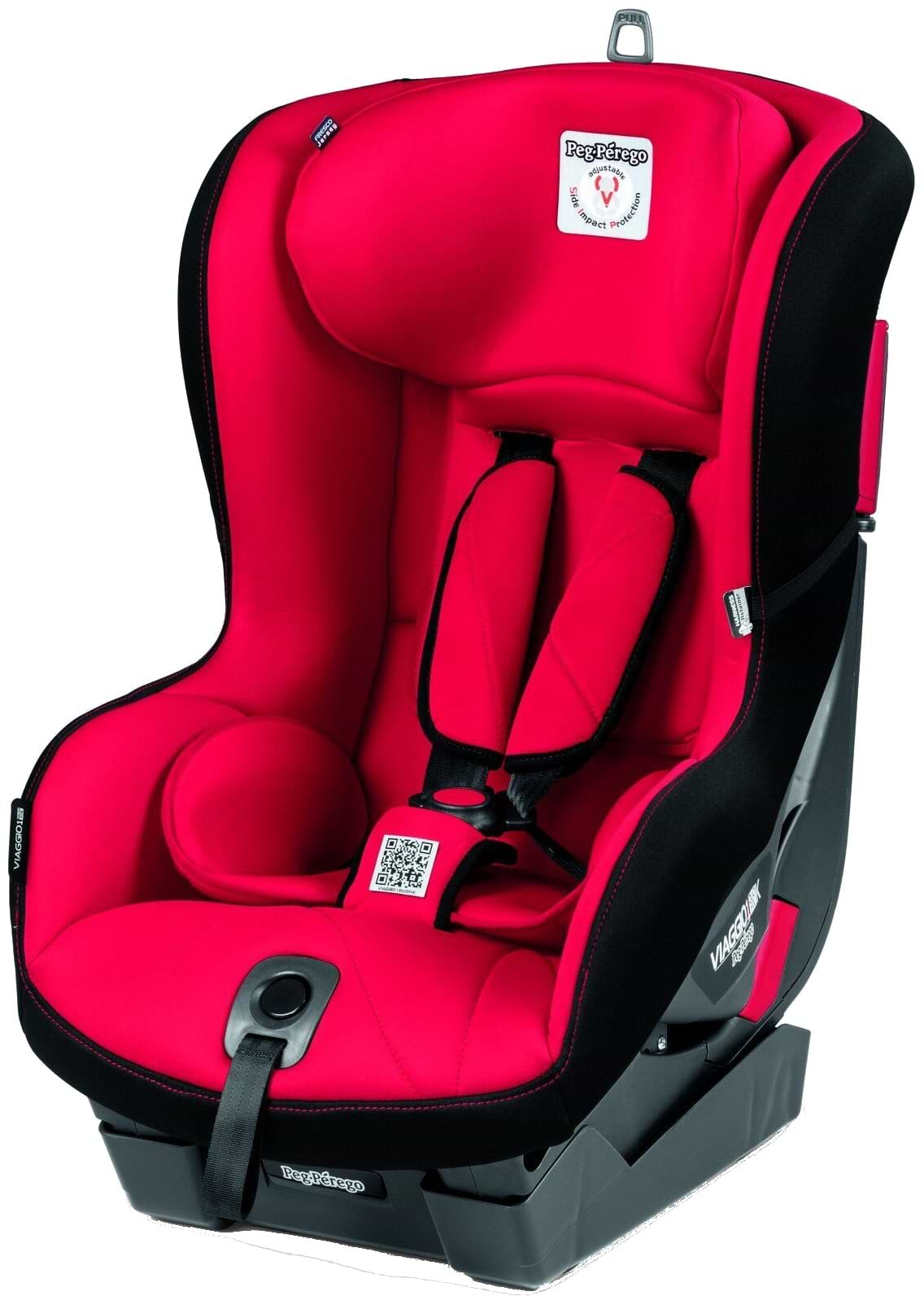Автокресло Peg-Perego Viaggio 1 Duo-Fix K Rouge (черное с красным) - Фото 1