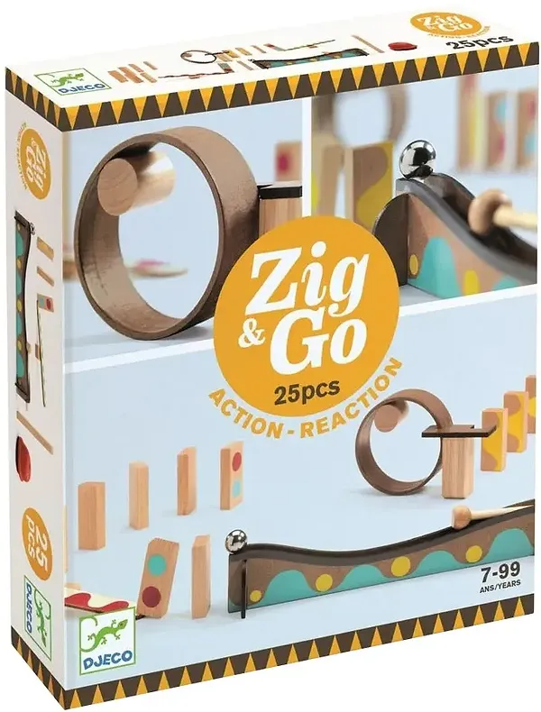Фото - Деревянный конструктор Djeco Zig & Go - 25 дет. (DJ05642)