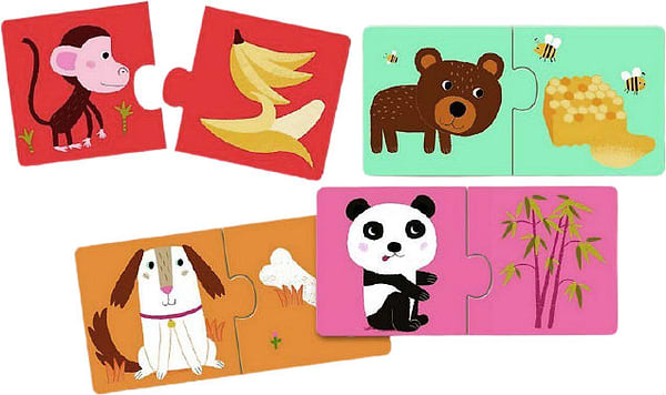 Фото - Пазли (3-4 роки) Djeco Хто Що Їсть? (DJ08166)