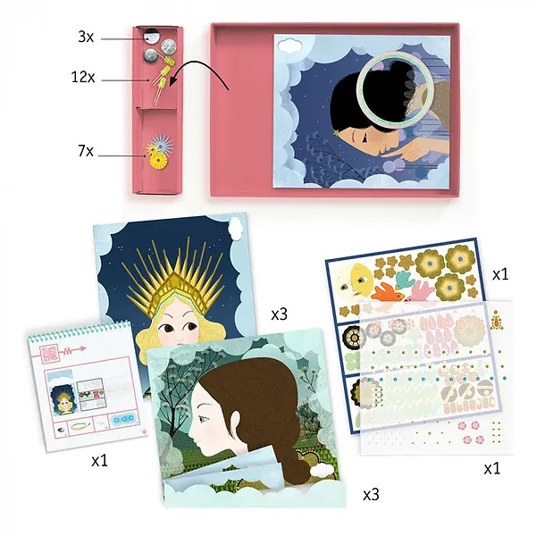 Фото - Набор для бумажного творчества Djeco Фабрика Искусства ''Диадемы'' (DJ09312)