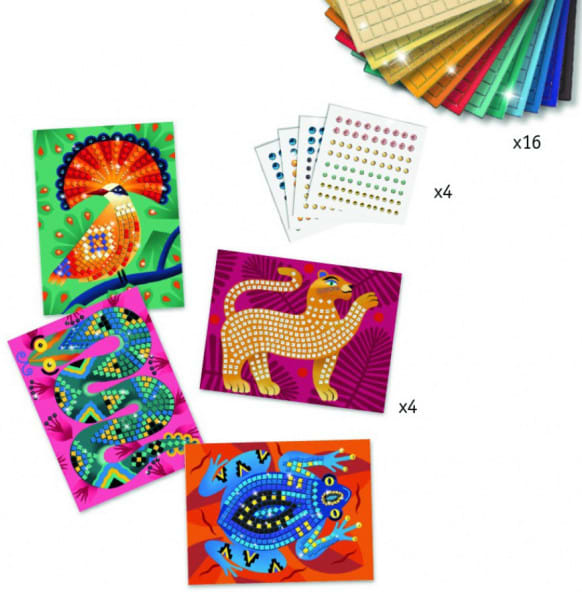 Фото - Стікерна мозаїка Djeco Глибоко в джунглях (DJ09422)