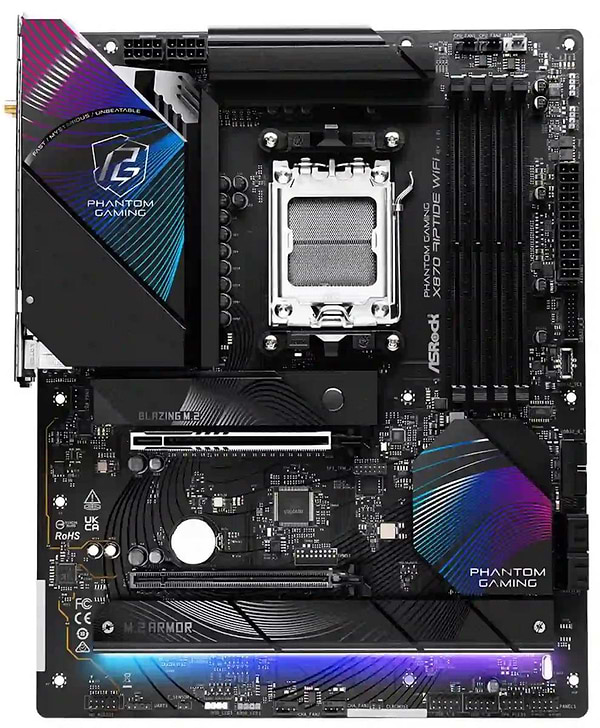 Фото - Материнская плата ASRock X870 RIPTIDE WIFI DDR5 Фото - Материнская плата ASRock X870 RIPTIDE WIFI DDR5