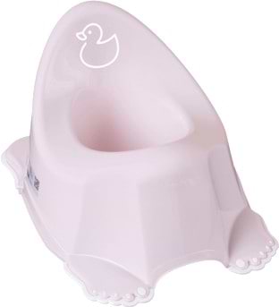 Горщик дитячий Tega Baby Каченя з антиковзаючою гумою Світло-рожевий (DK-001-130) - Фото 1