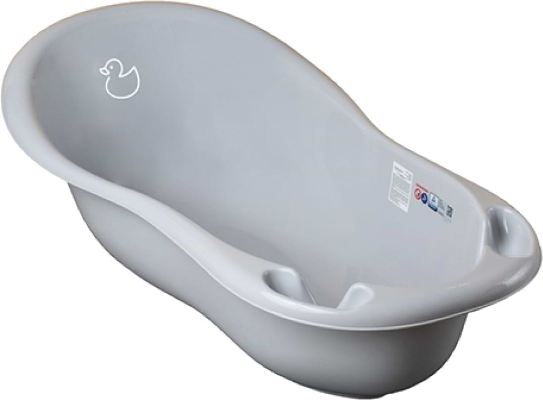 Дитяча ванночка Tega Baby Каченя 102 см Світло-сіра (DK-005-122)