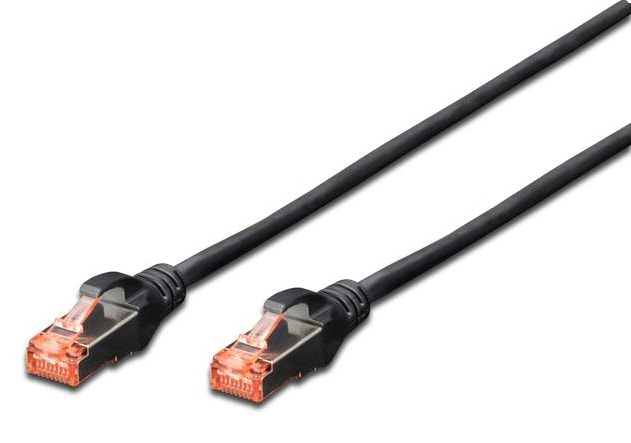 Кабель патч-корд Digitus CAT 6 S-FTP AWG 27/7 LSZH Black 2m (DK-1644-020/BL)