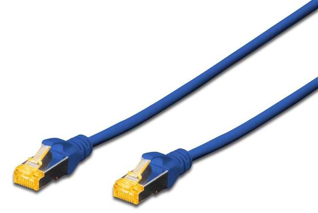 Кабель патч-корд Digitus CAT 6a S-FTP AWG 26/7 0.5m Blue (DK-1644-A-005/B)