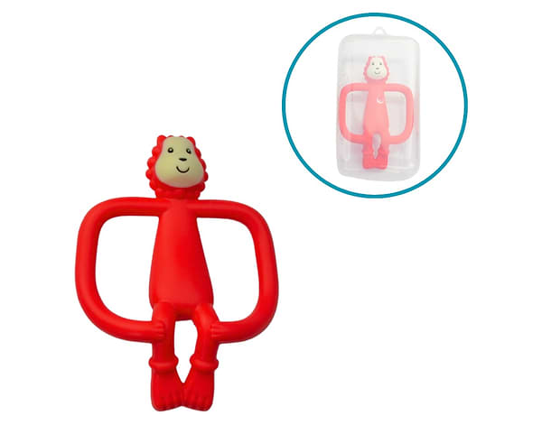 Фото - Прорезыватель Lindo Обезьянка красный (DK 05 ч)