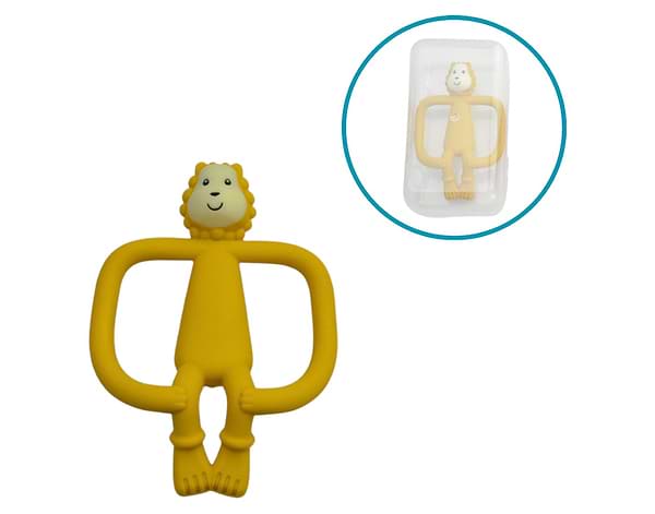 Фото - Прорезыватель Lindo Обезьянка желтый (DK 05 ж)