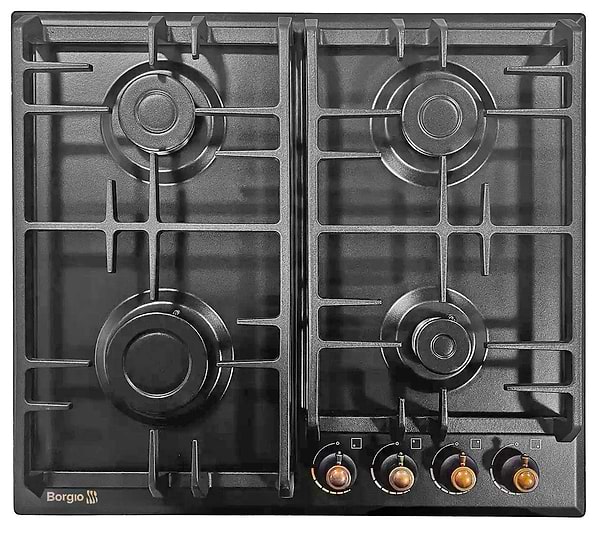 Фото - Уценка - Варочная панель газовая Borgio DL 6340-11 Antrasit Rustic