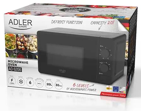 Фото - Мікрохвильова піч (НВЧ) Adler AD 6206