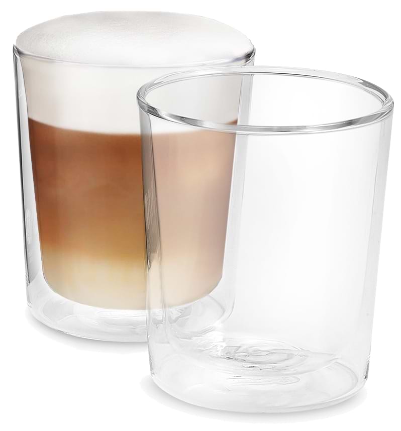 Уценка - Набор стаканов с двойными стенками Delonghi DLSC318 2 шт. 400 мл