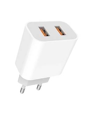 Фото - Уцінка - Мережевий зарядний пристрій Denmen DC05 2.4A 2USB White (DM-DC05-WH) Фото - Уцінка - Мережевий зарядний пристрій Denmen DC05 2.4A 2USB White (DM-DC05-WH)