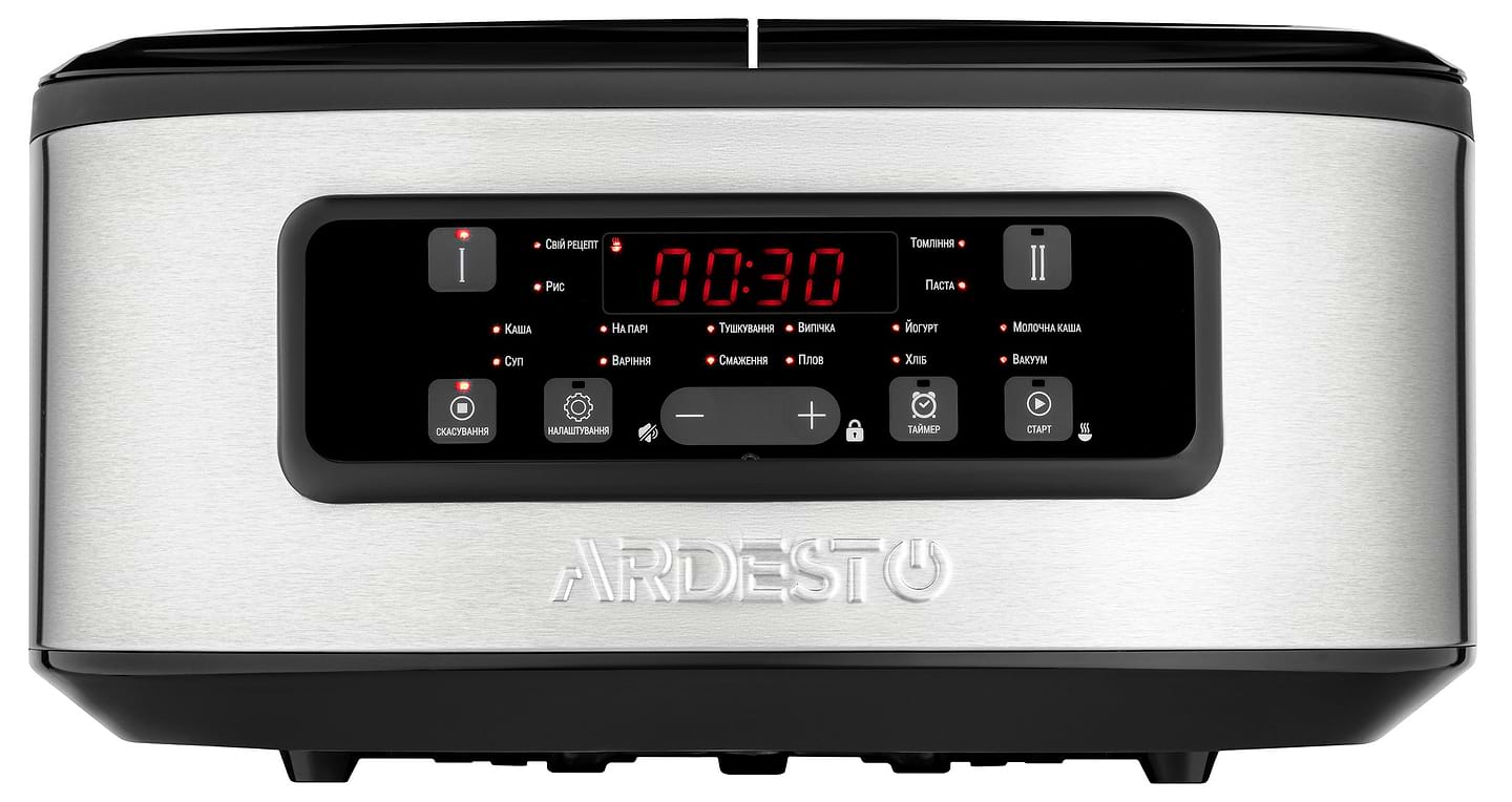 Мультиварка Ardesto DMC-SA1212SB Silver/Black - Фото 1