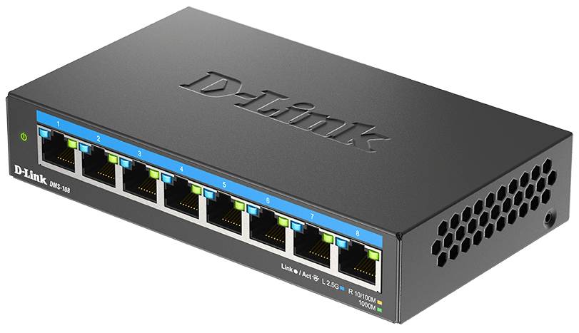Фото - Коммутатор локальної мережі (Switch) D-Link DMS-108
