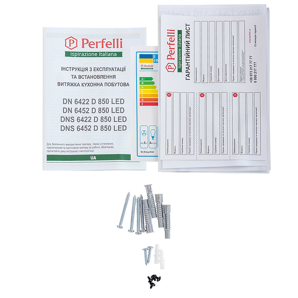 Фото - Витяжка декоративна Perfelli DNS 6422 D 850 GR LED