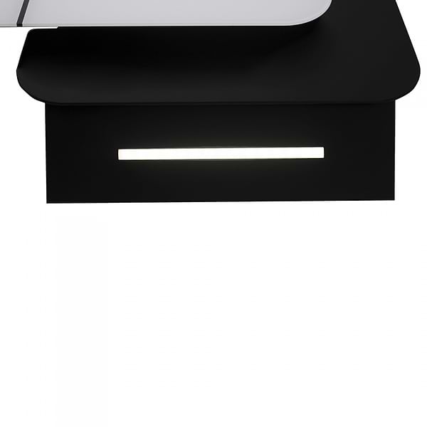 Фото - Витяжка декоративна Perfelli DNS 9753 B 1100 WH/BL LED Strip