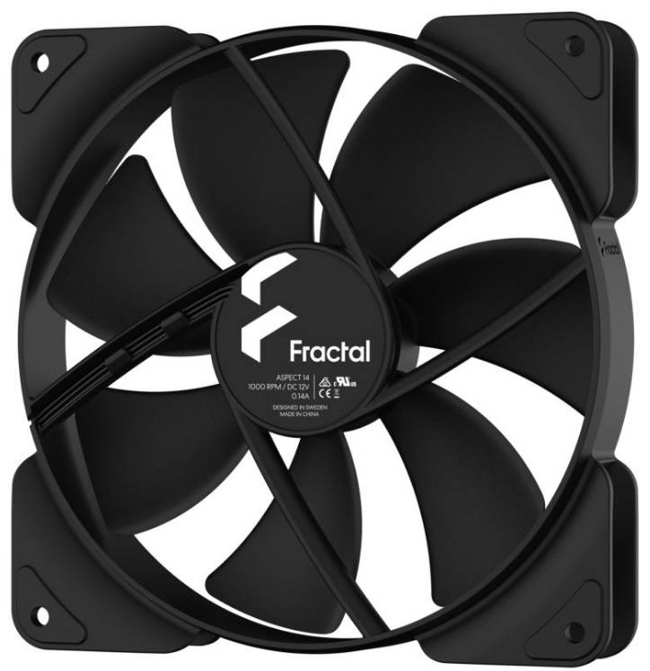 Фото - Корпусний вентилятор Fractal design Aspect 14 Black (FD-F-AS1-1401)