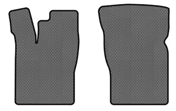 EVA коврики в салон авто передние EVAtech для Nexia Daewoo 1995-2016 1 поколение Htb EU DO31064A2RGB