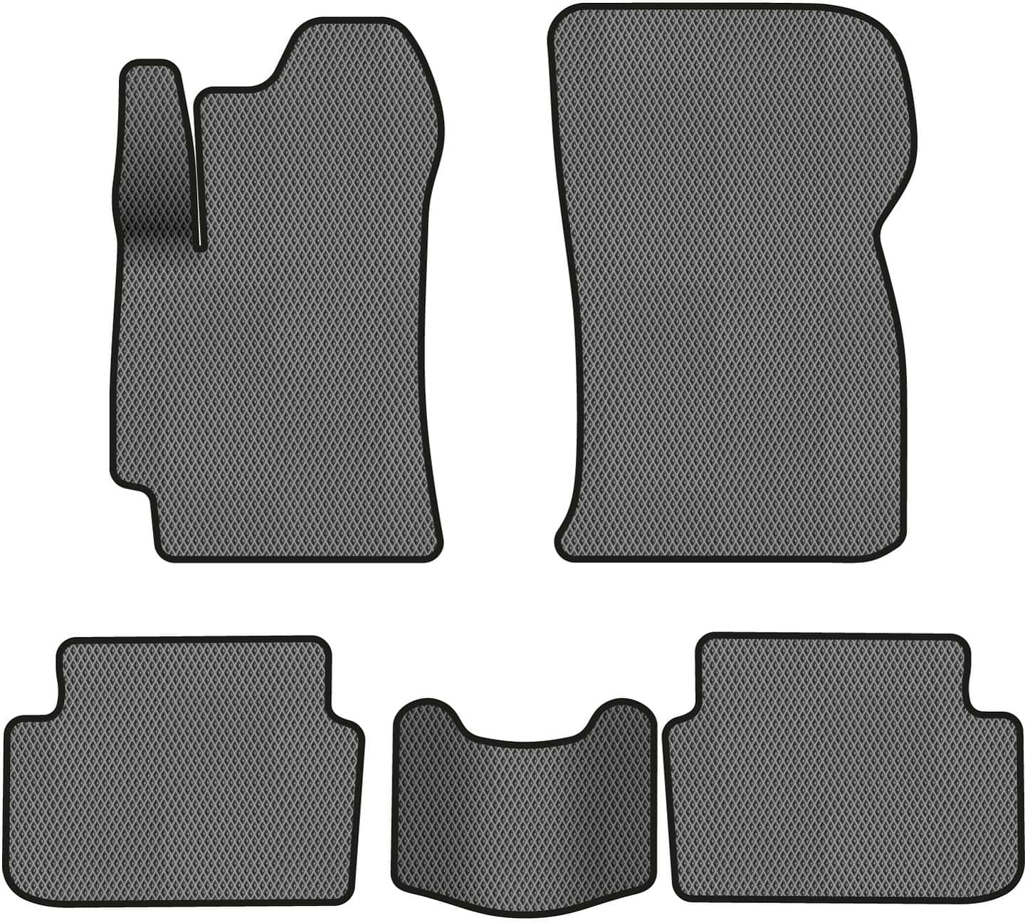 EVA коврики в салон авто EVAtech для Lanos Daewoo 1998-2017 1 поколение Htb EU DO31959C5RGB