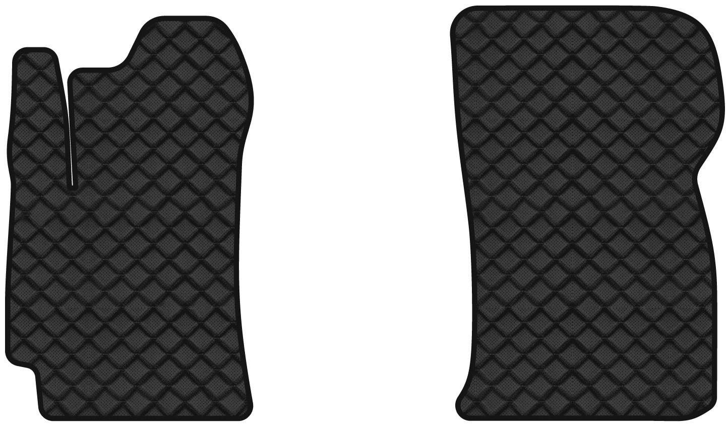 Килимки з екошкіри в салон авто передні EVAtech ECO для Sens Daewoo 2002-2017 1 покоління Sedan EU DO33609A2BBB