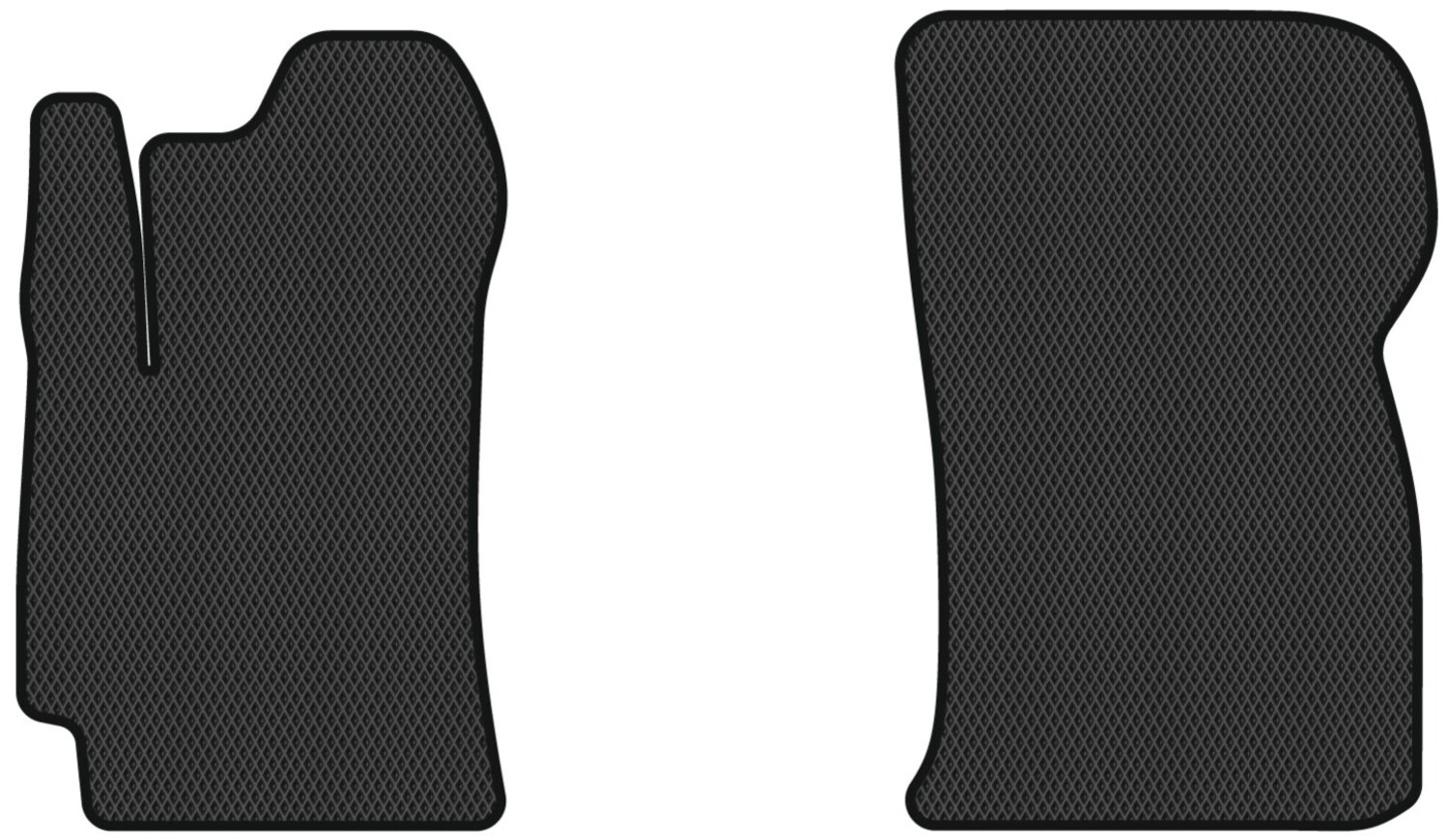 EVA коврики в салон авто передние EVAtech для Sens Daewoo 2002-2017 1 поколение Sedan EU DO33609A2RBB