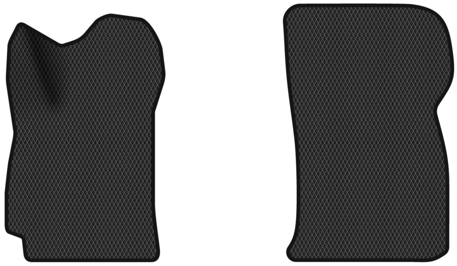 EVA коврики в салон авто передние EVAtech для Sens Daewoo 2002-2017 1 поколение Sedan EU DO33609AD2RBB