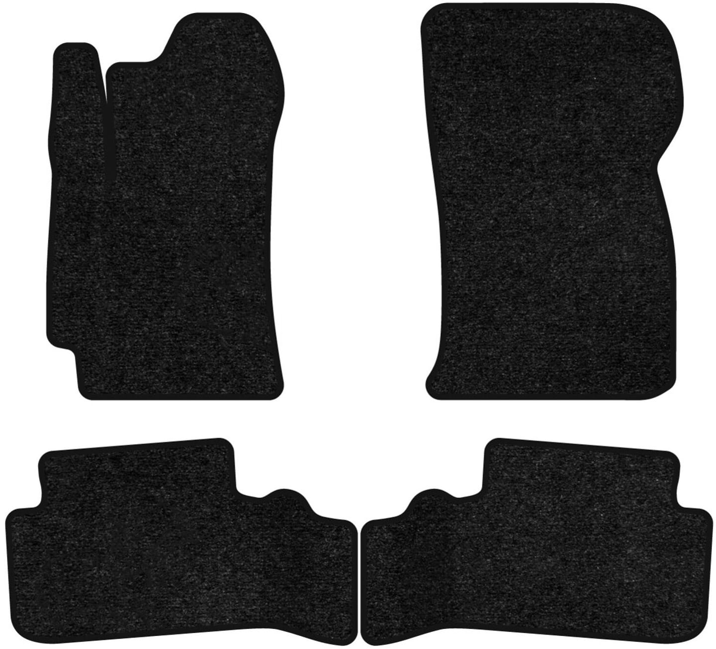 Килимки ворсові в салон авто EVAtech Standard для Daewoo Sens 2012-2017 1 покоління Htb EU чорний кант DO33610PC4VEB