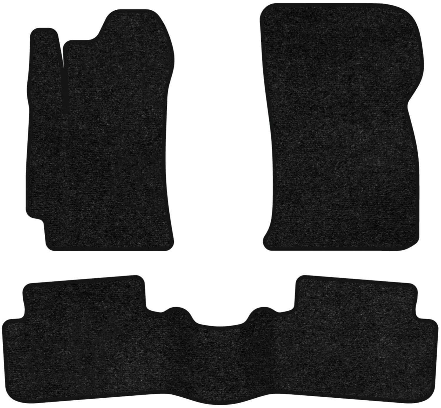 Коврики ворсовые в салон авто EVAtech Standard для Daewoo Sens 2012-2017 1 поколение Htb EU черный кант DO33610Z3VEB