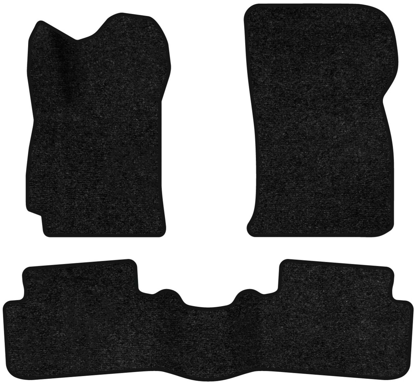 Килимки ворсові в салон авто EVAtech Standard для Daewoo Sens 2012-2017 1 покоління Htb EU чорний кант DO33610ZD3VEB