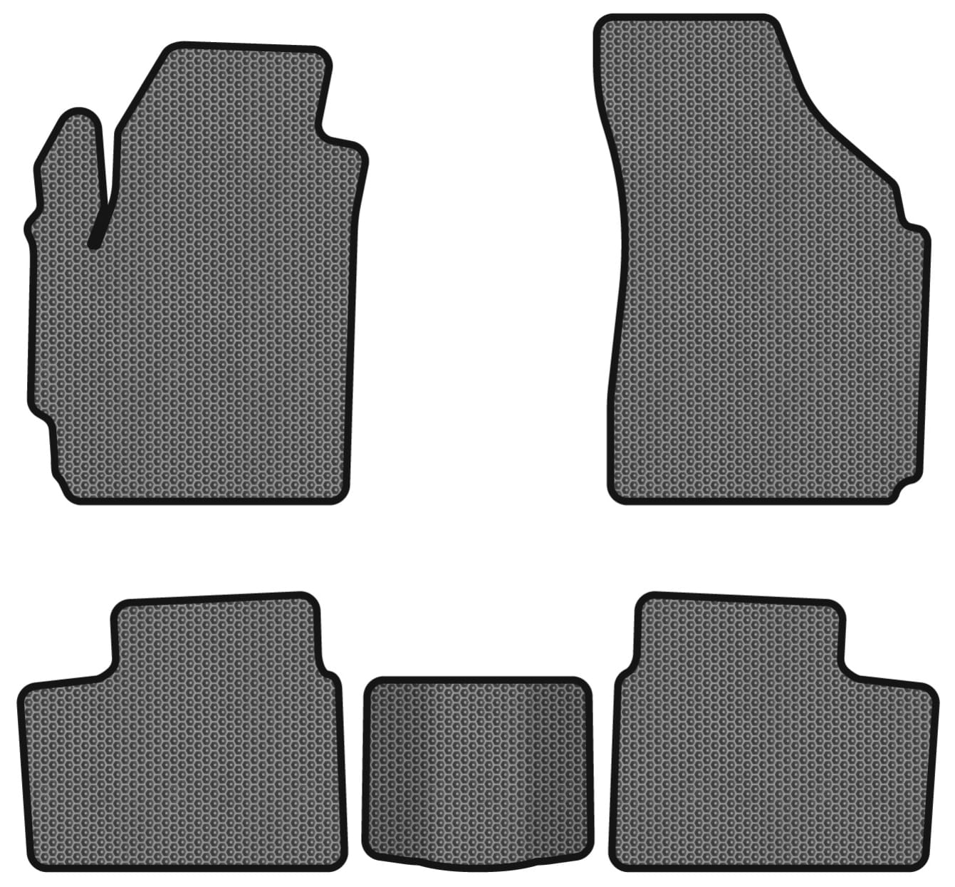 EVA коврики в салон авто EVAtech для Matiz Daewoo 1997-2015 1 поколение Htb EU DO351CV5SGB