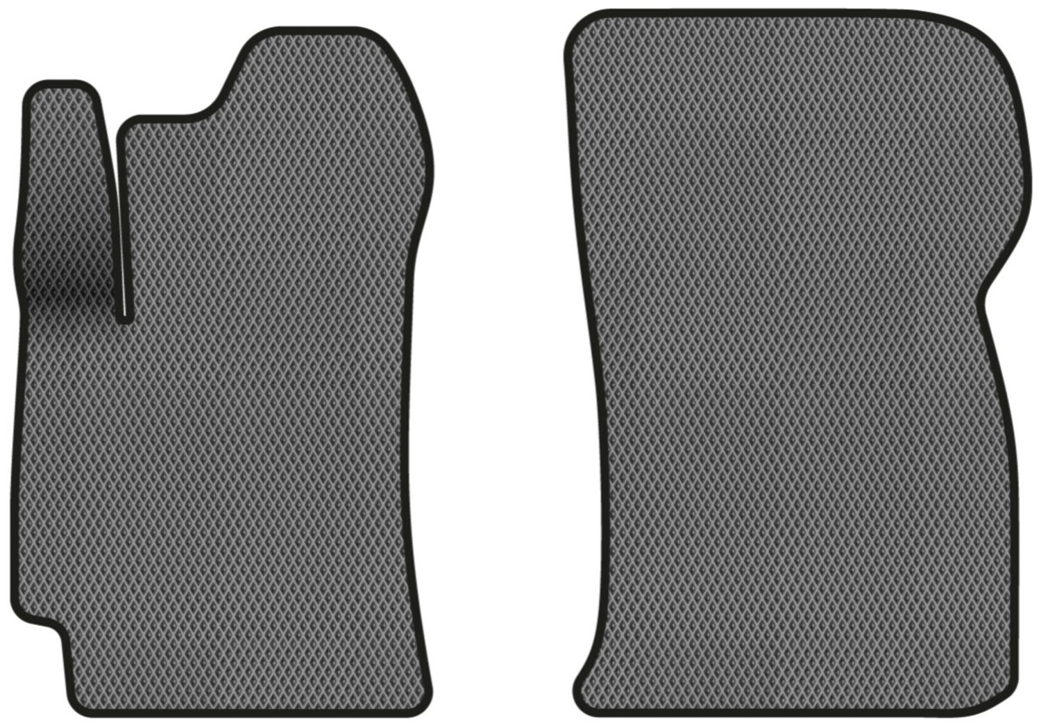 EVA килимки в салон авто передні EVAtech для Lanos Daewoo 1998-2017 1 покоління Sedan EU DO3813A2RGB