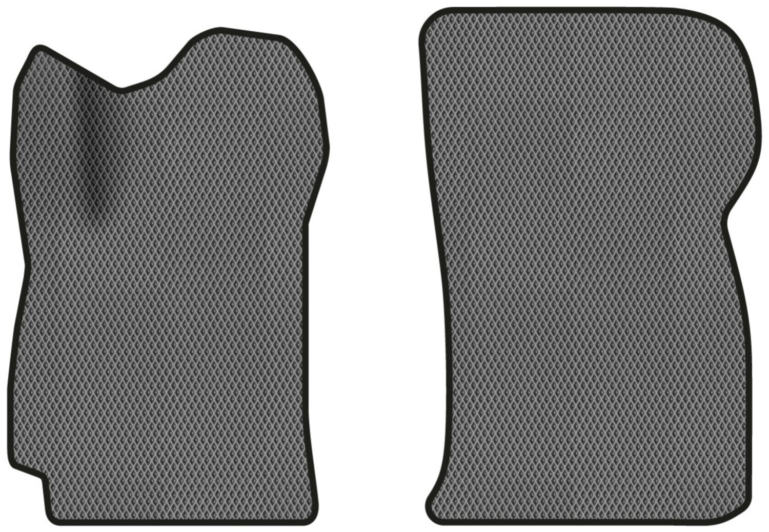 EVA килимки в салон авто передні EVAtech для Lanos Daewoo 1998-2017 1 покоління Sedan EU DO3813AD2RGB