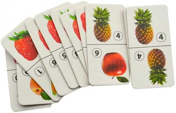 Фото - Настольная игра (3-4 года) Strateg домино "Фрукты и овощи" (30764)