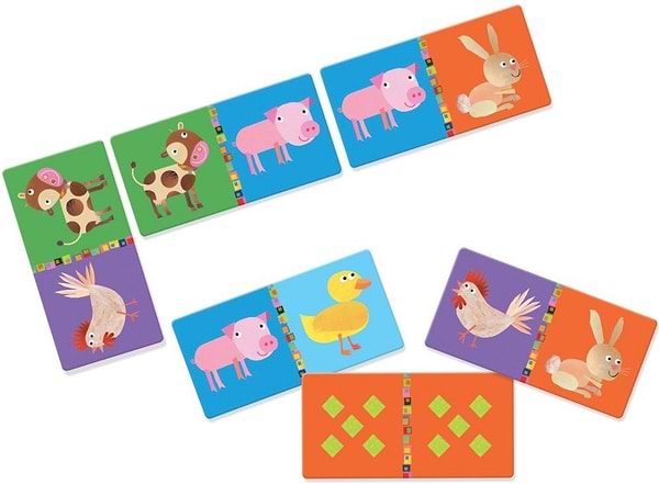 Фото - Настільна гра (3-4 роки) Djeco ДоміноФерма (DJ08158)