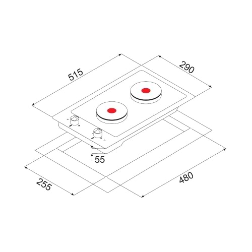 Фото - Варочная панель Domino Minola ME 3203 WH