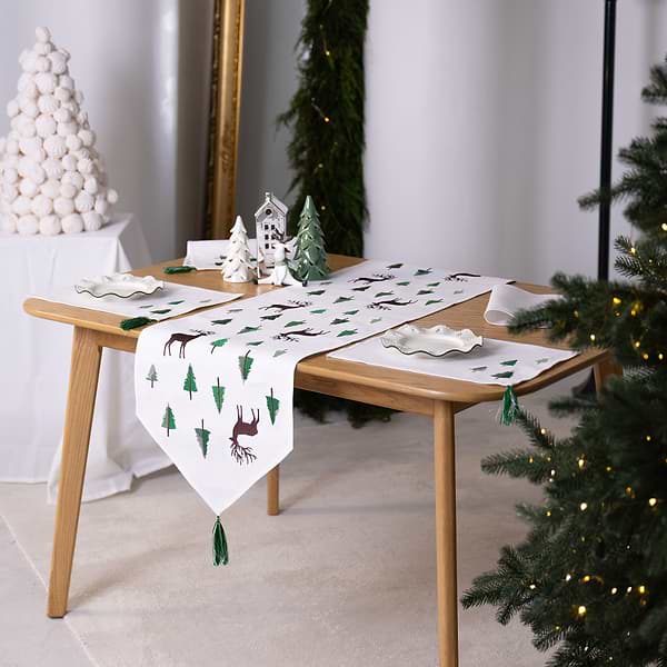 Фото - Скатерть раннер Едельвіка Ёлочный лес 160х42 см (549-25//09)