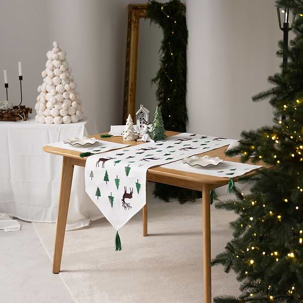 Фото - Скатерть раннер Едельвіка Ёлочный лес 160х42 см (549-25//09)
