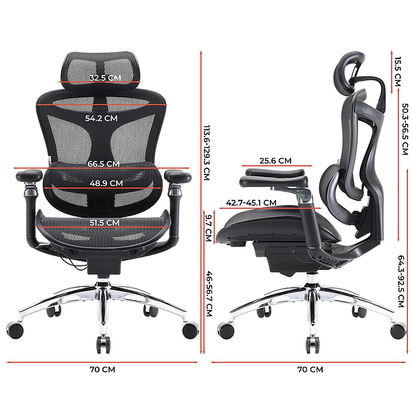 Фото - Уценка - Кресло офисное Sihoo DORO C300 Pro Mesh Black (DORO-C300-PRO-M101)